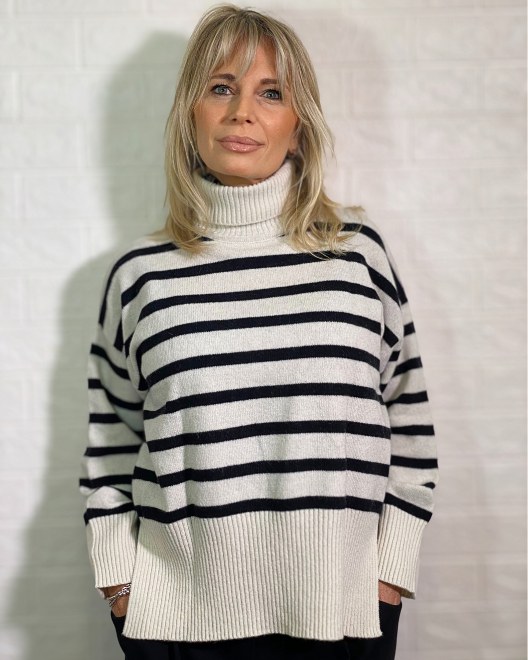 Maglione a righe